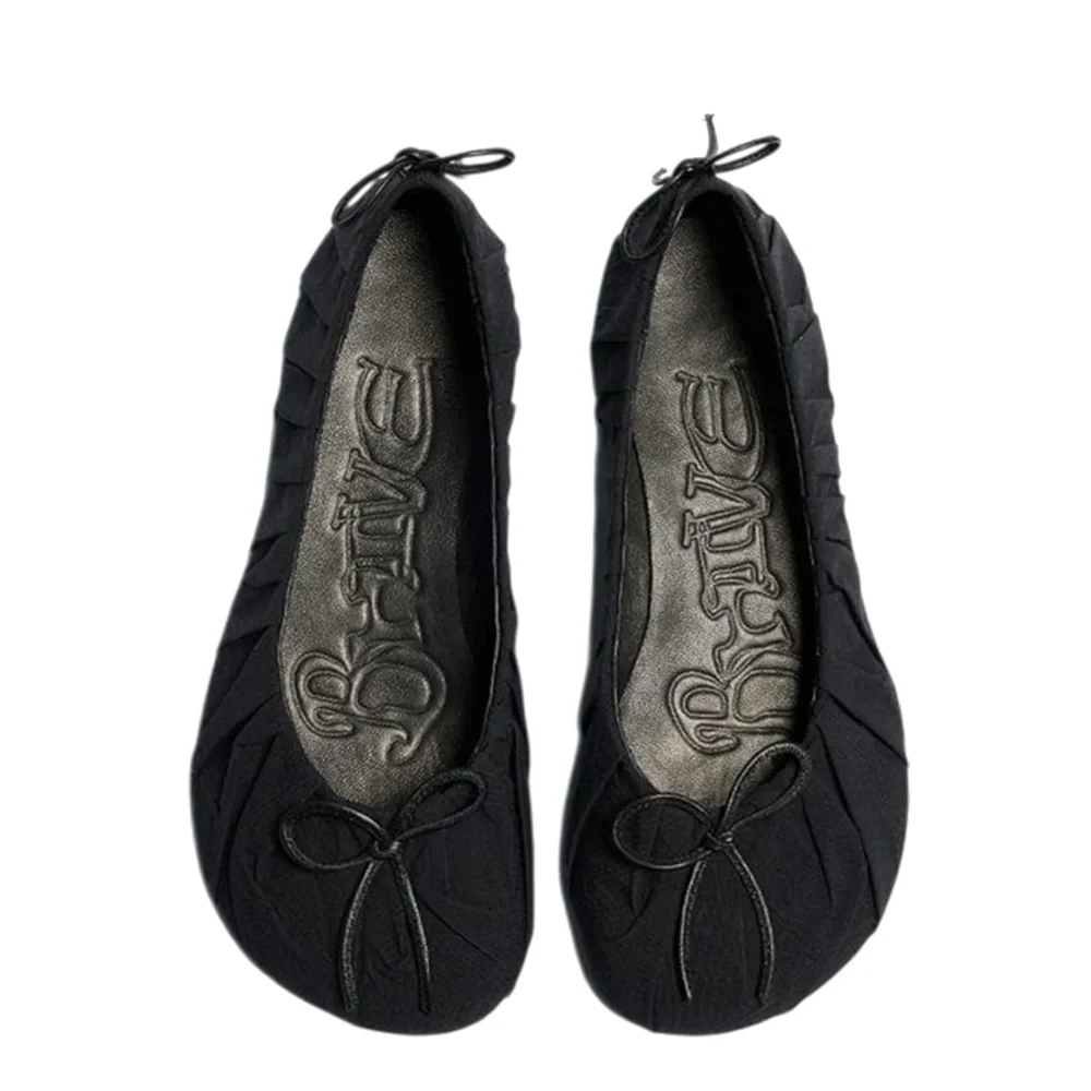 Baggy Ballet Flat in Black