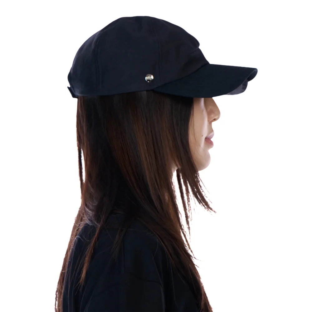 Black Double-Brim Cap - 3