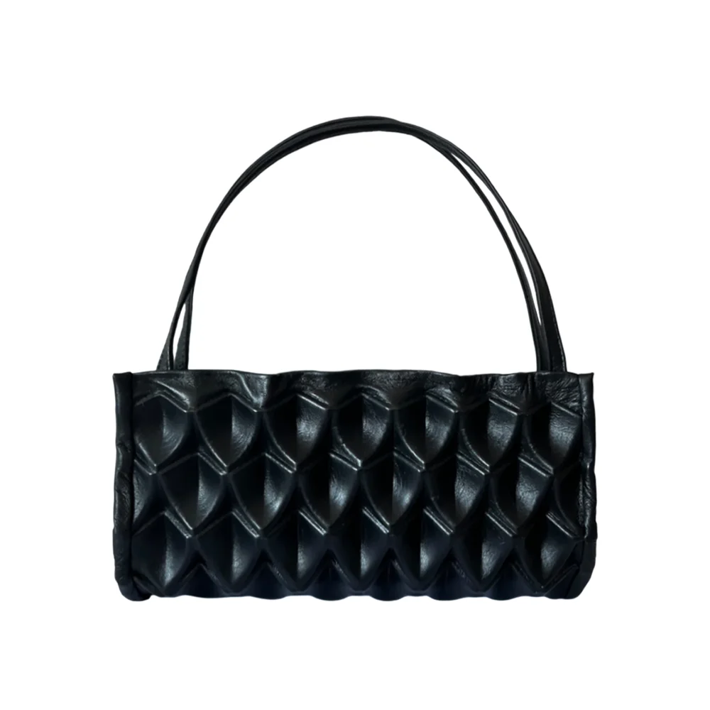 Long Structured Bag — Black (Made-To-Order)
