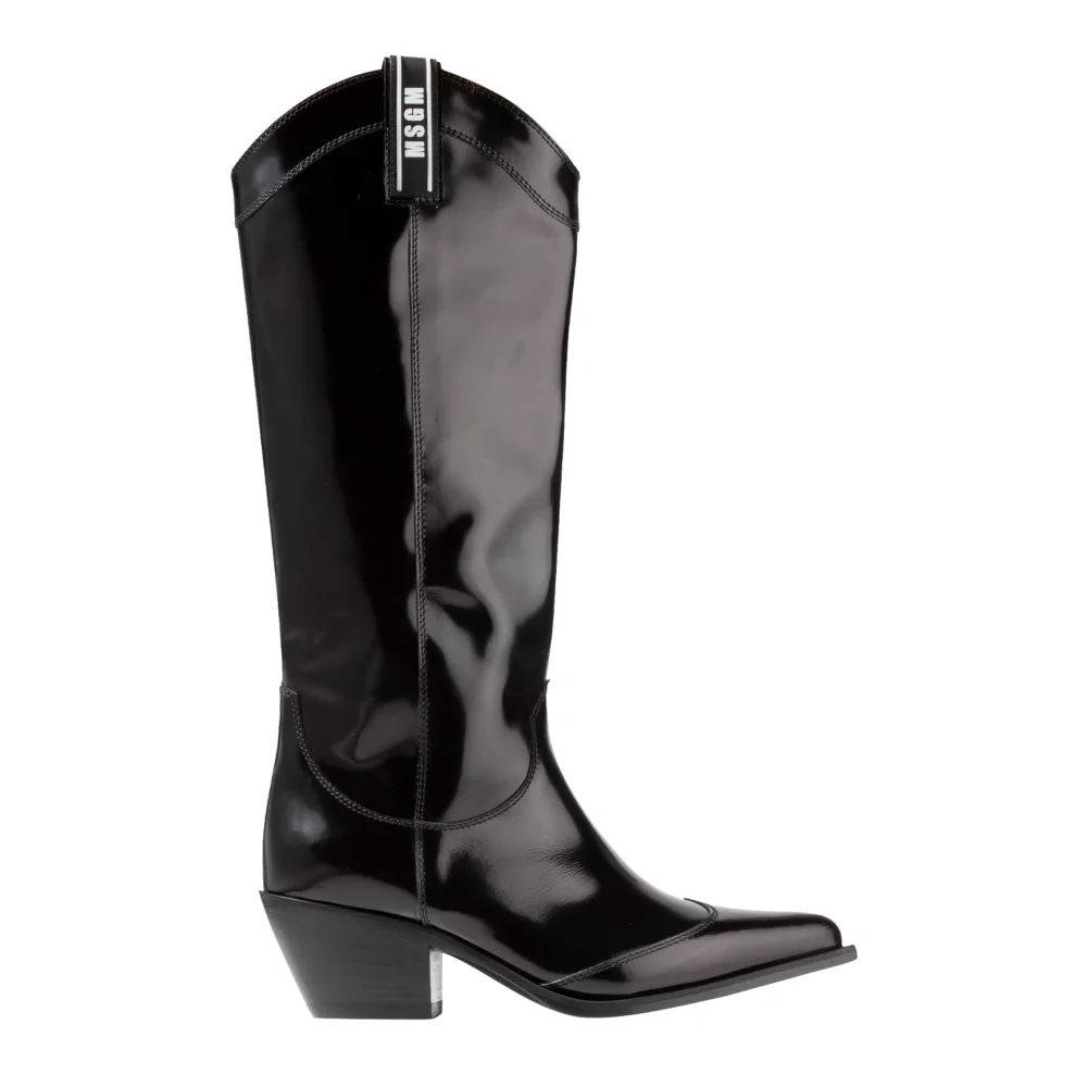 Stivale Donna High Cut Texan Boot — Black