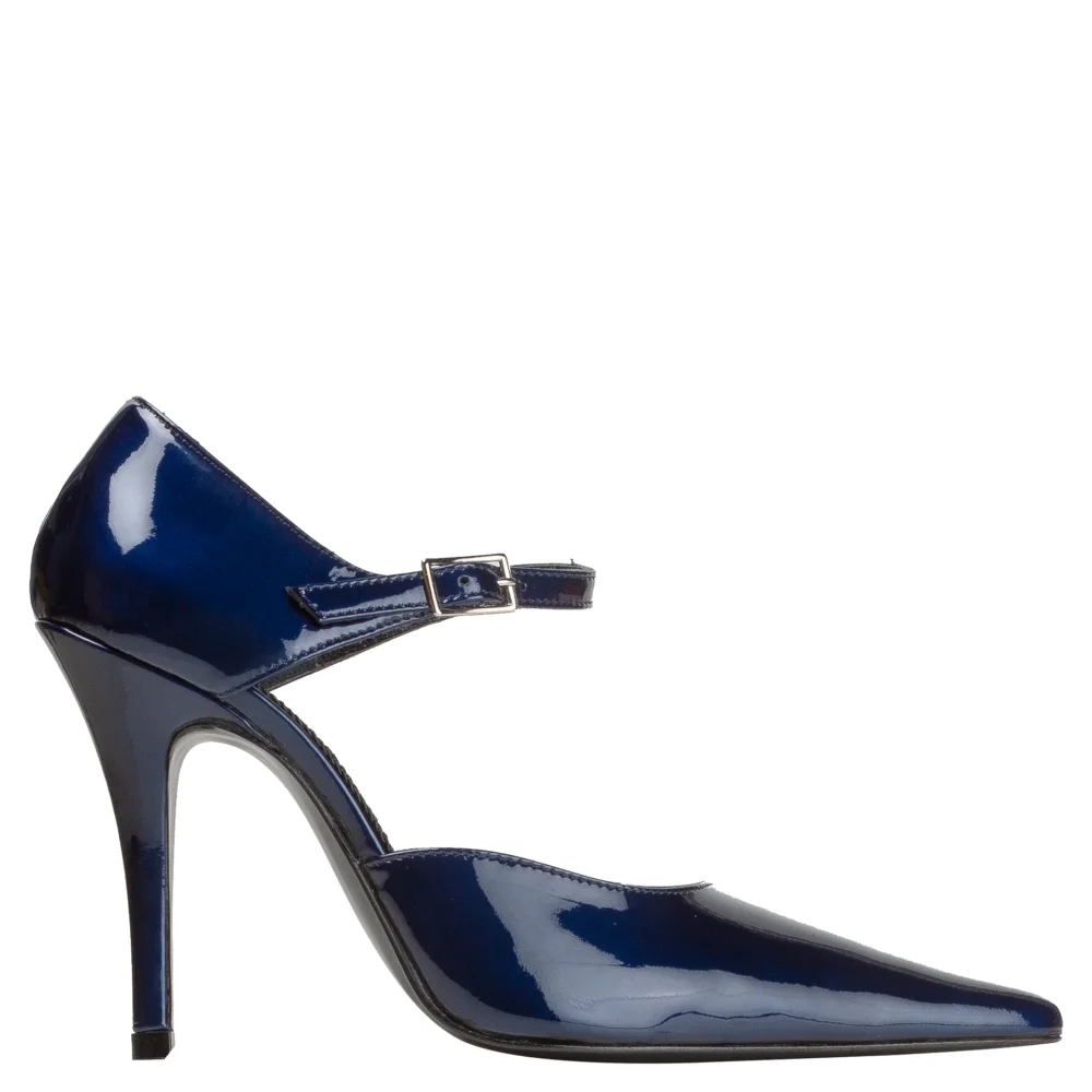 Groupie Mary Jane — Cloudy Blue Patent