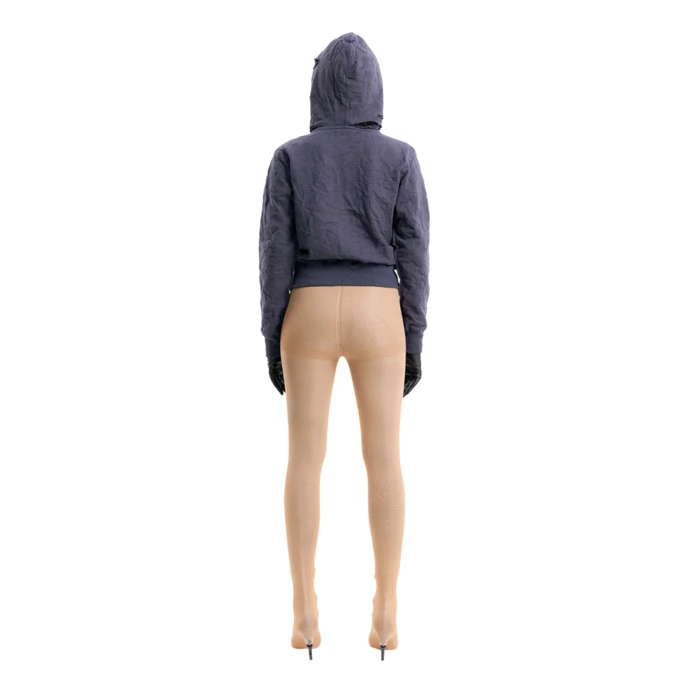 (Emma) Bad Hooded Zip in Navy - 3