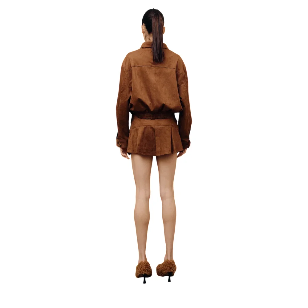Mocca Suede Jacket - 4