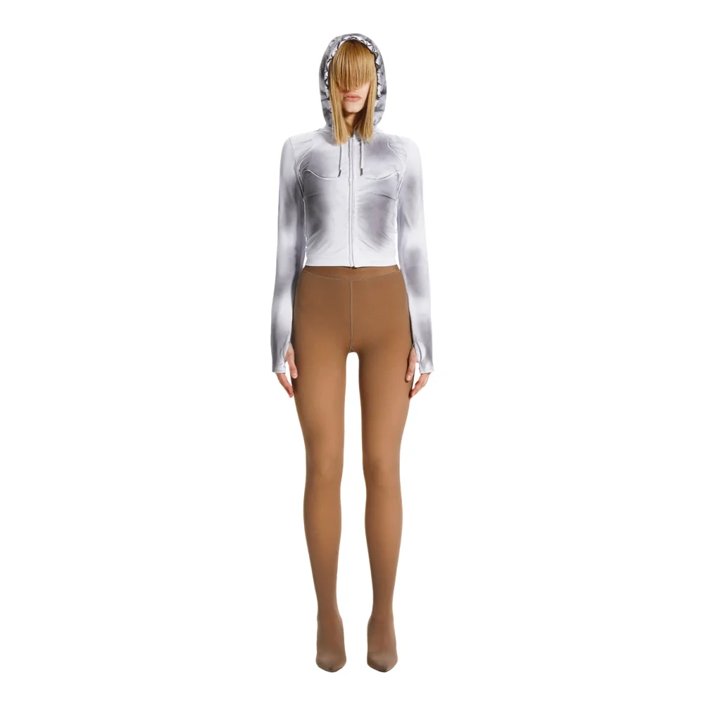 Drifter Hoodie Zip in Dusty White