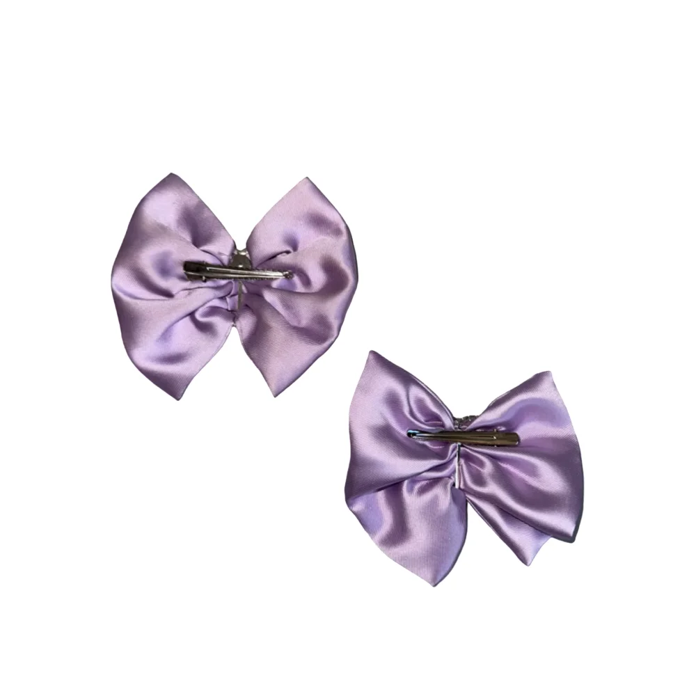 Small Bow Hairclip — Lilac - 3