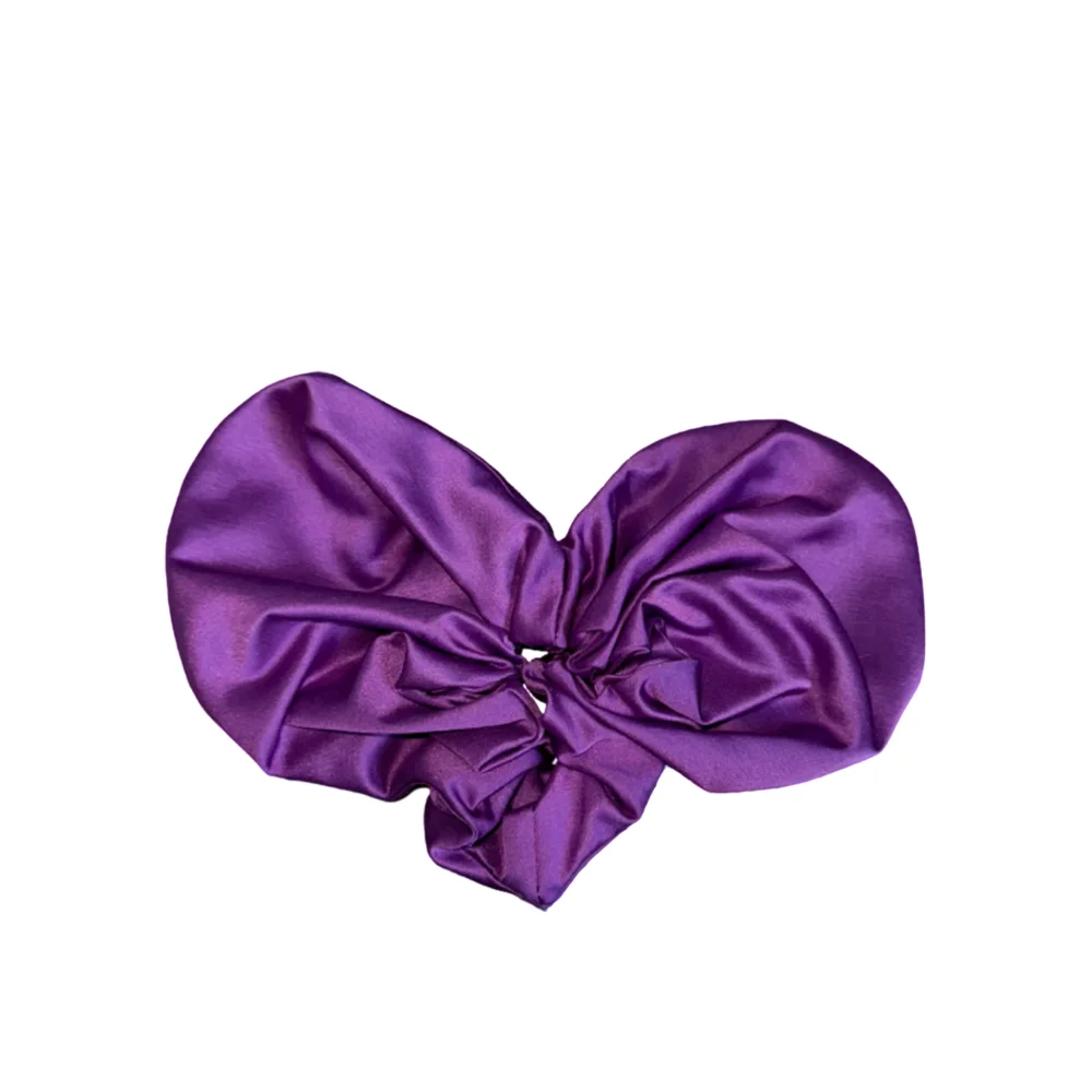 Small Heart Scrunchie — Purple