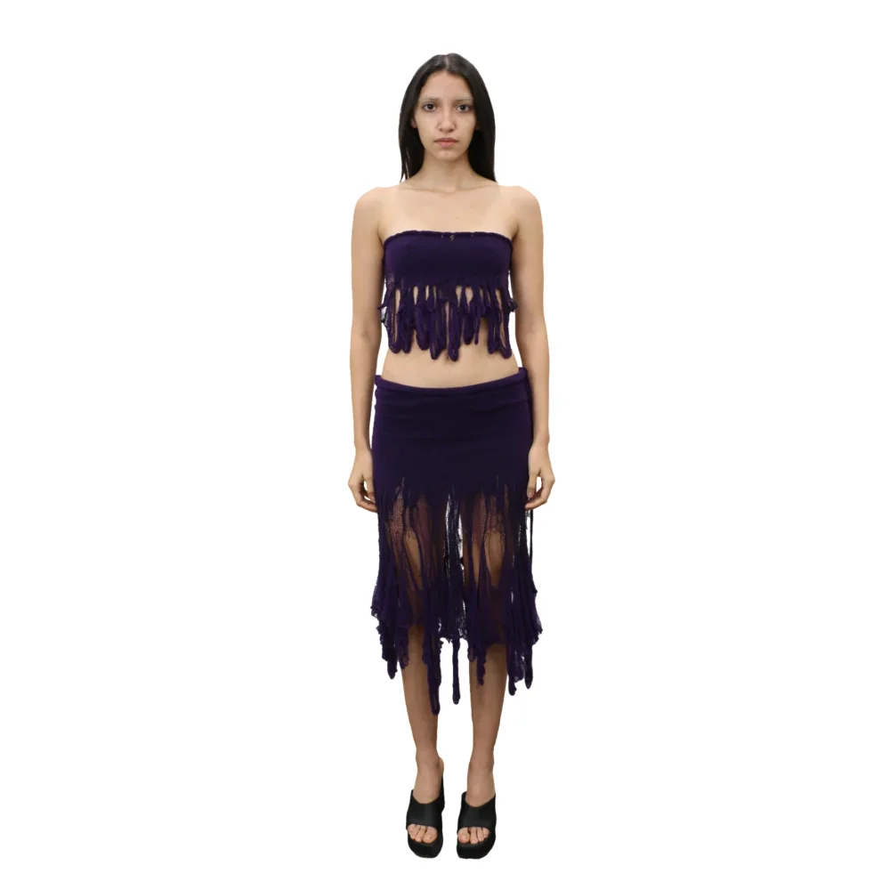 Purple Swiggle Skirt