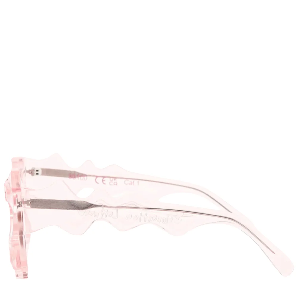Baby Pink Silver Spike Sunglasses - 4