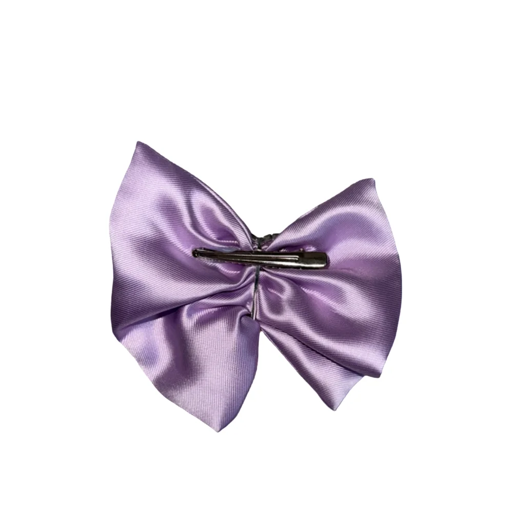 Small Bow Hairclip — Lilac - 4