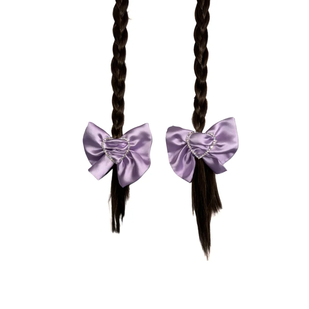 Small Bow Hairclip — Lilac
