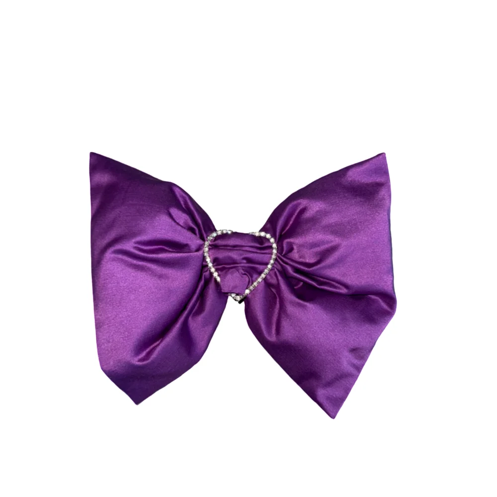 Big Bow Hairclip — Purple