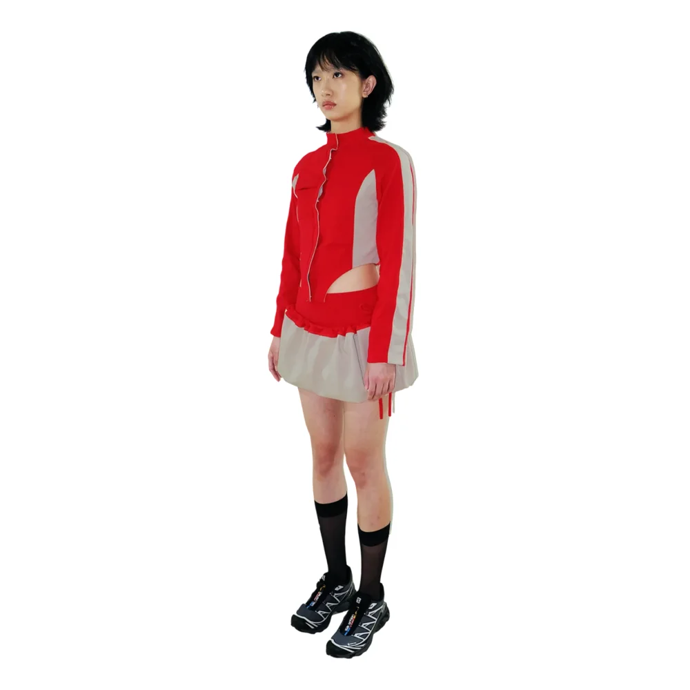 Plug Reversible Light Jacket — Red/Khaki - 2