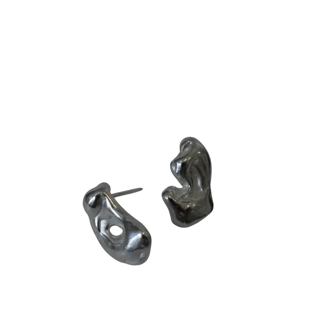 Tension Pool Earrings — Silver
