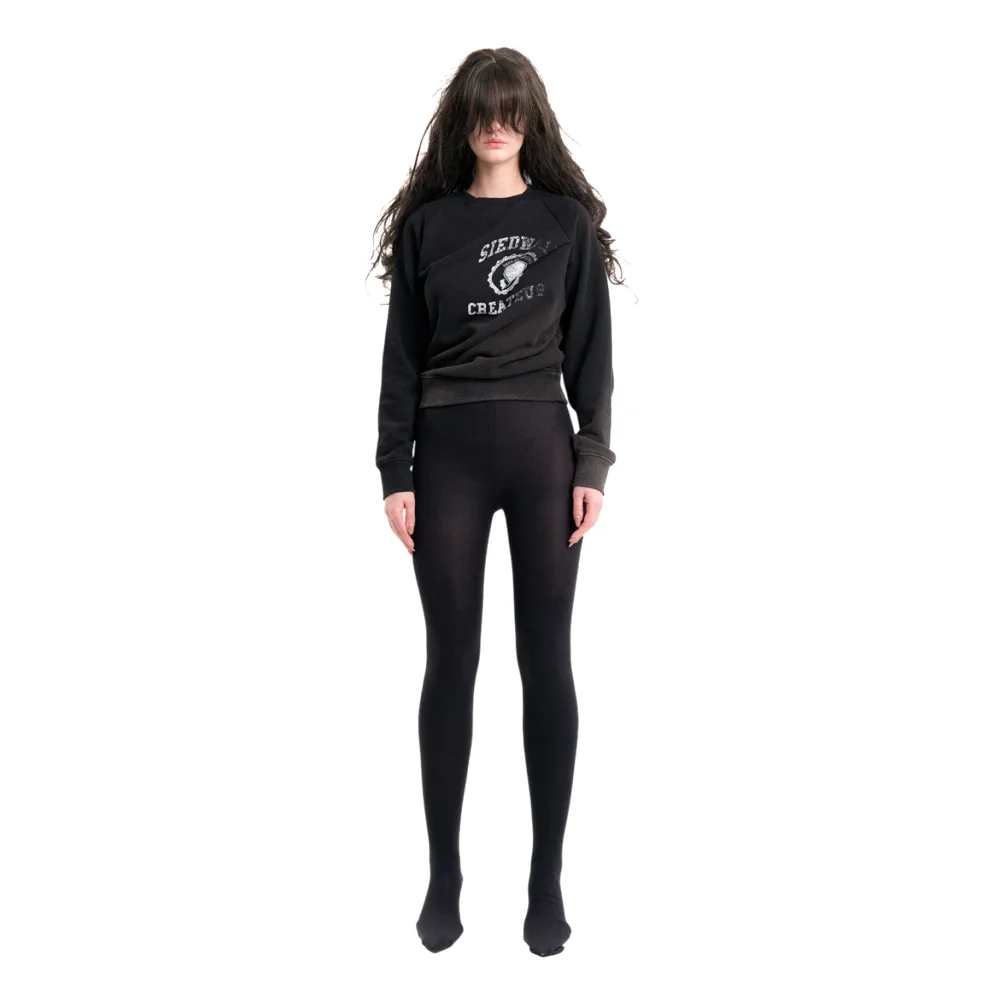(Emma) Mistaken Sweatshirt in Washed Black