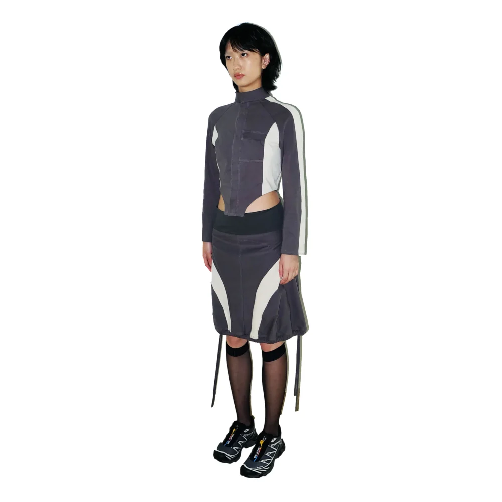 Plug Reversible Light Jacket — Charcoal/Cream