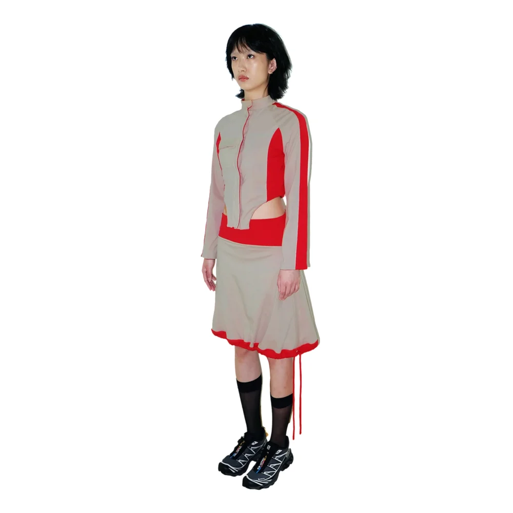 Plug Reversible Light Jacket — Red/Khaki