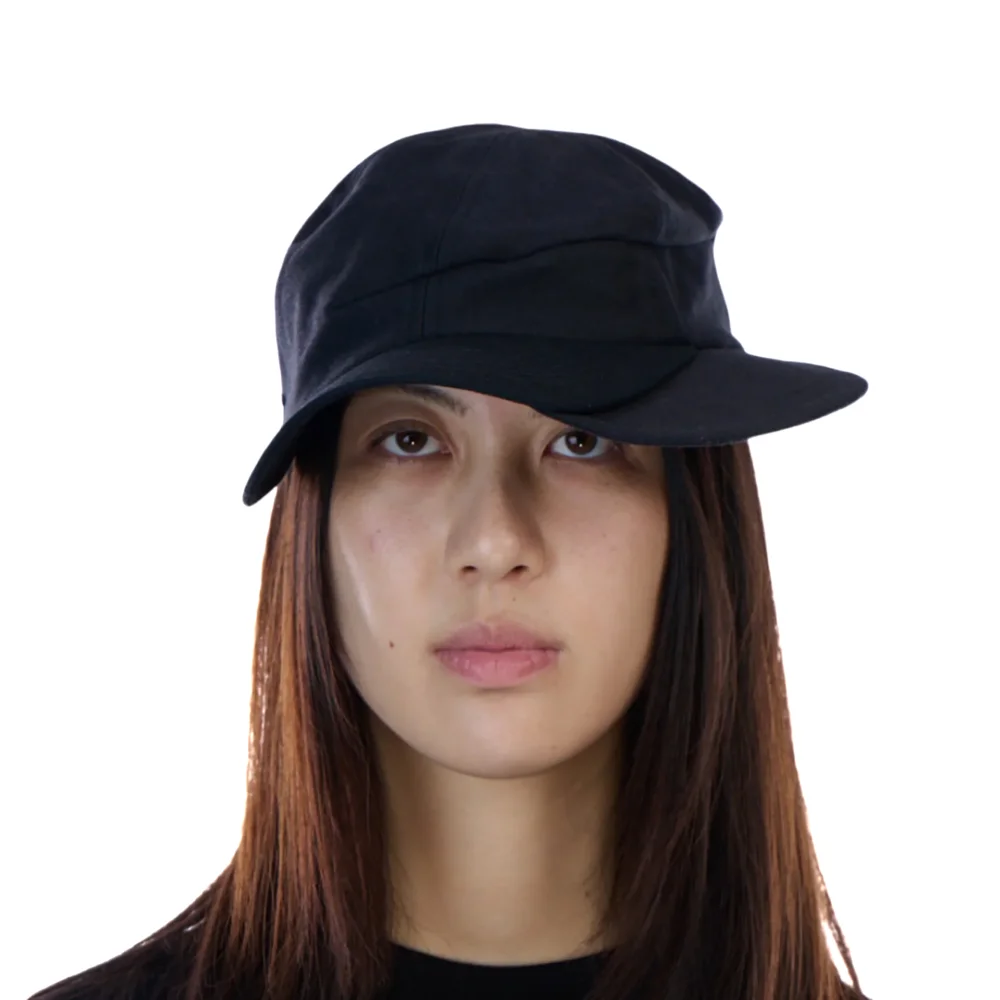 Black Double-Brim Cap - 2