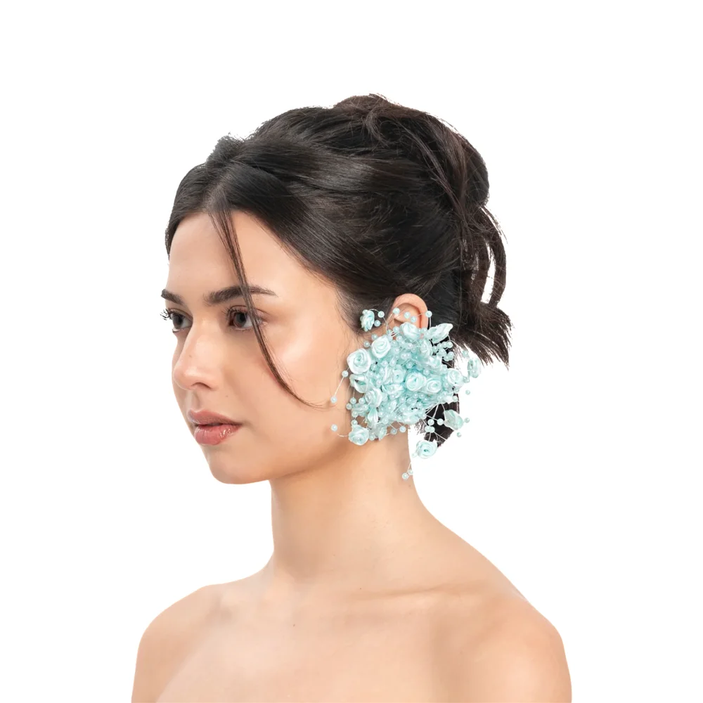 Bubble Garden Earrings in Blue - 2