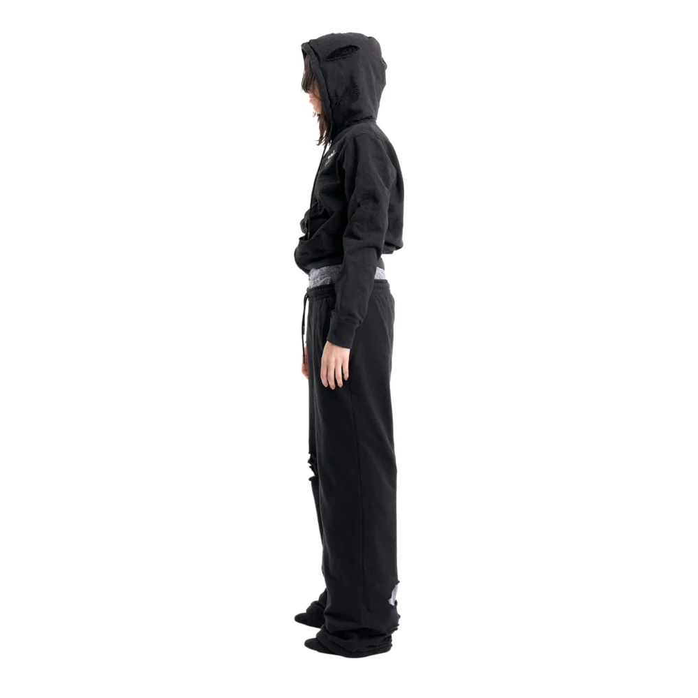 (Emma) Bad Hooded Zip in Black - 2