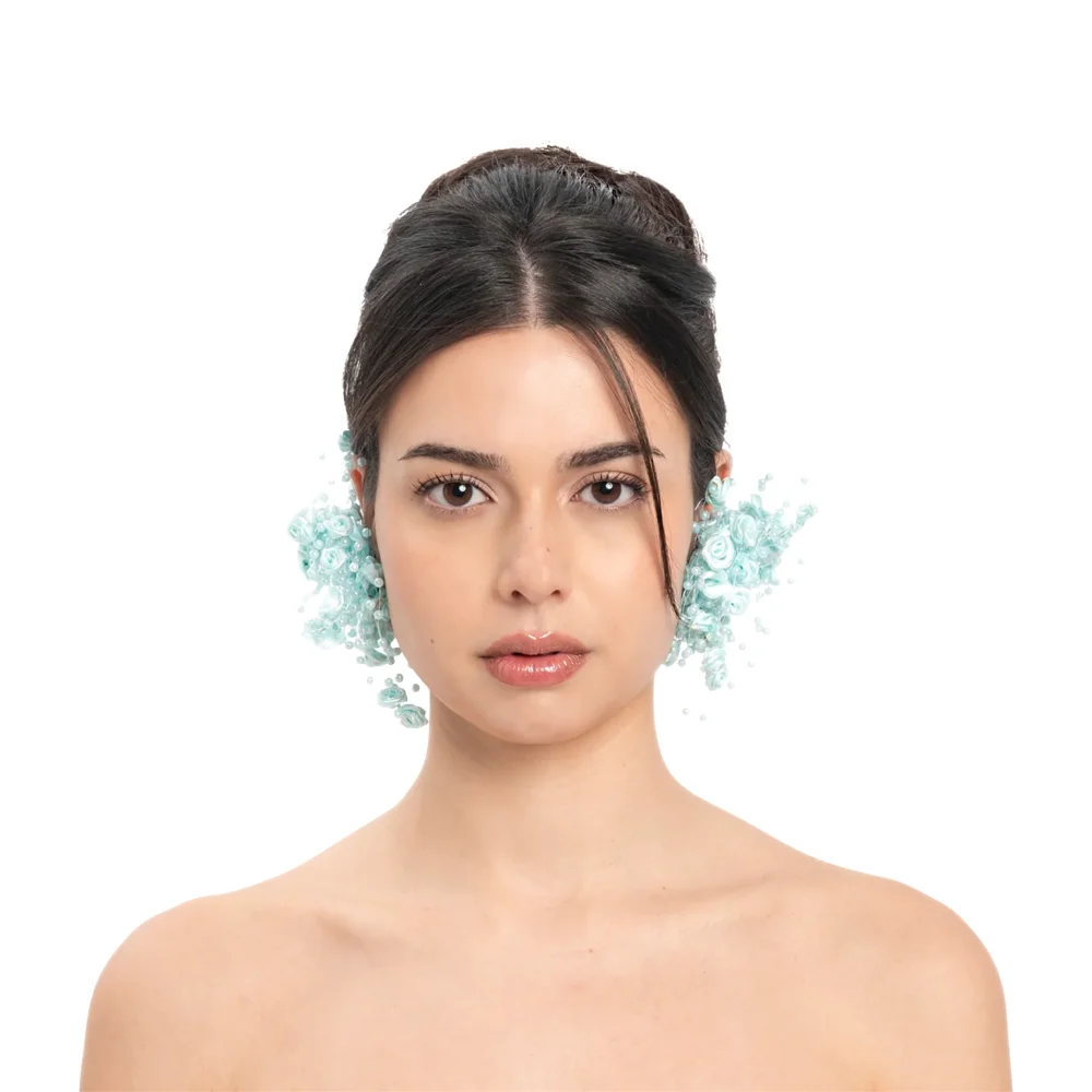 Bubble Garden Earrings in Blue - 3
