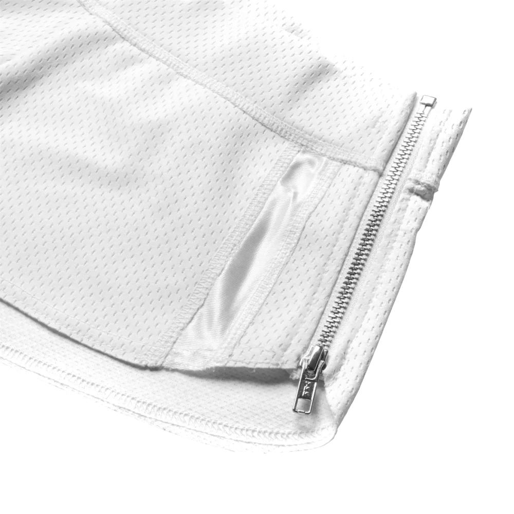 Zip Sporty Micro Shorts in White - 5