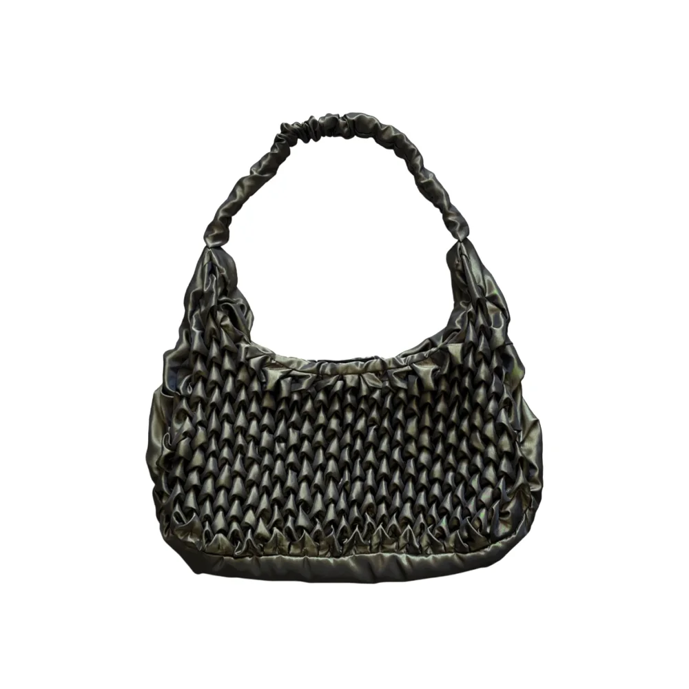 Smocking Big Bag — Dark Green (Made-To-Order)