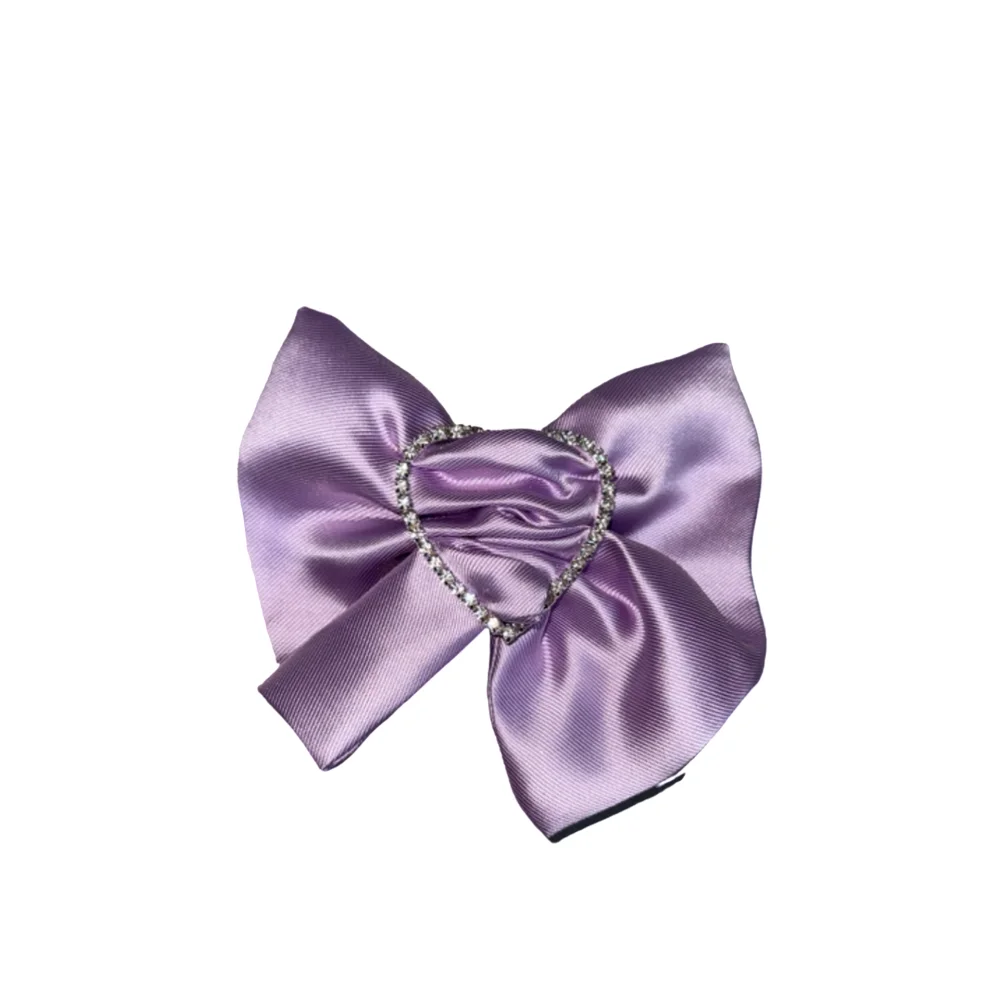 Small Bow Hairclip — Lilac - 5