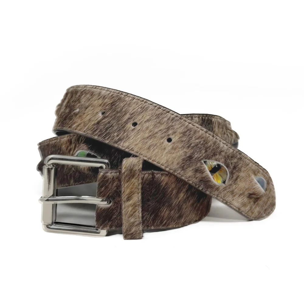 Eyeball Belt - Brindle Print