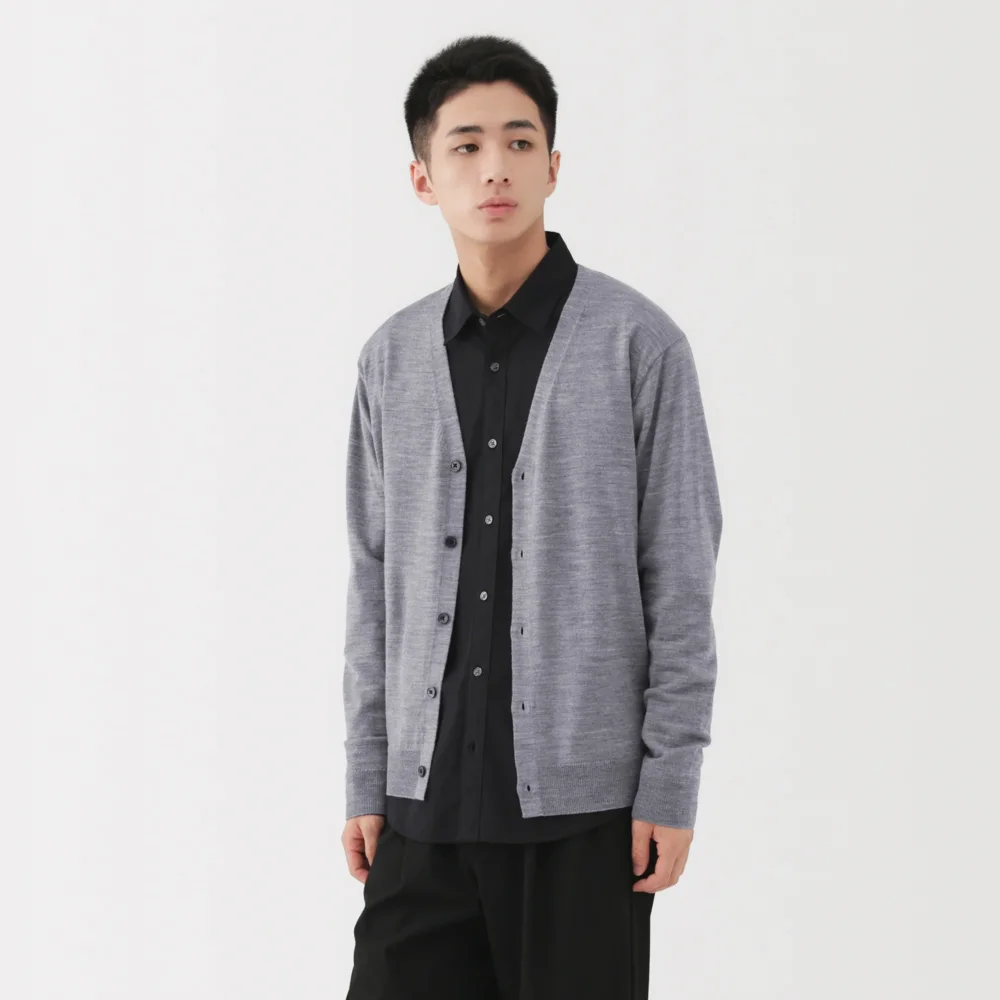 Wool V-Neck Cardigan