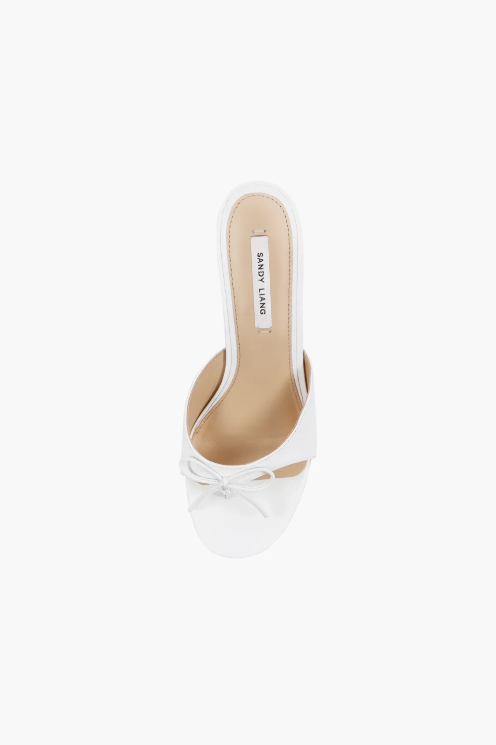 THONG MULE 60 IN OPTIC WHITE NAPPA - 2