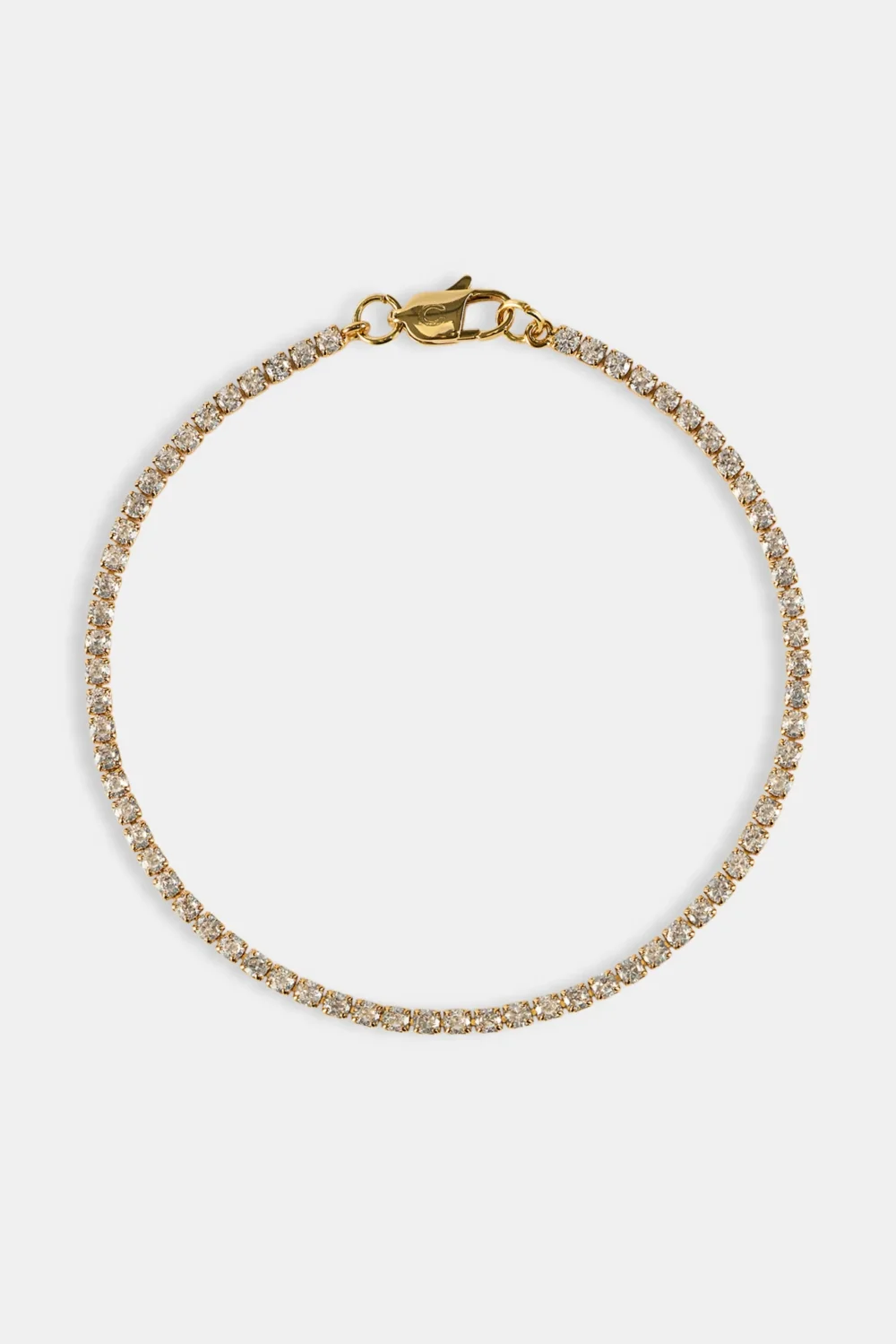 Micro Tennis Bracelet - 2.5mm - Gold