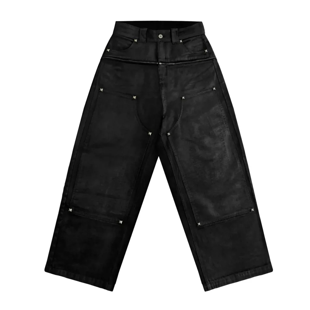 DRILL WAXED JEANS - 2