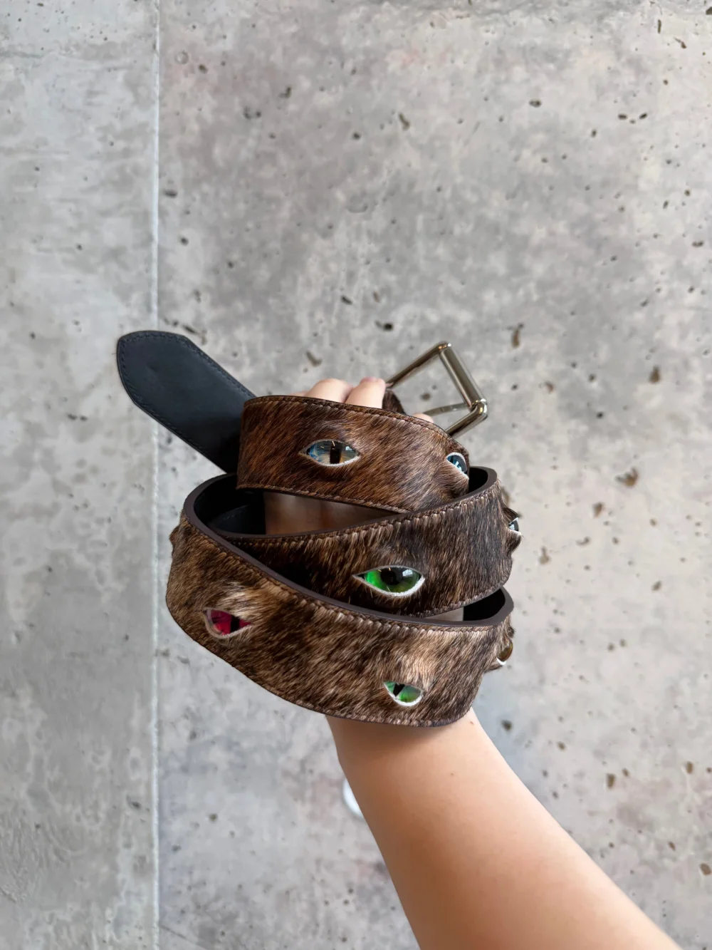 Eyeball Belt - Brindle Print - 4