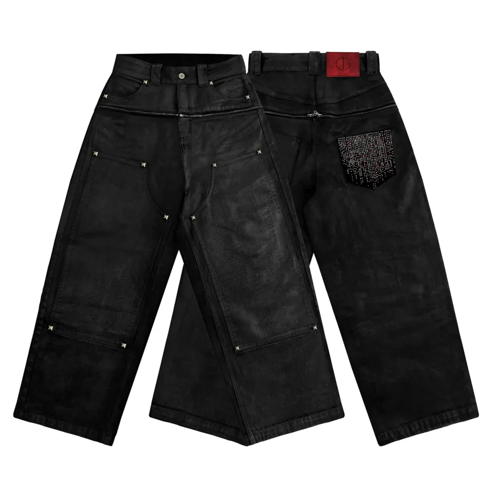 DRILL WAXED JEANS