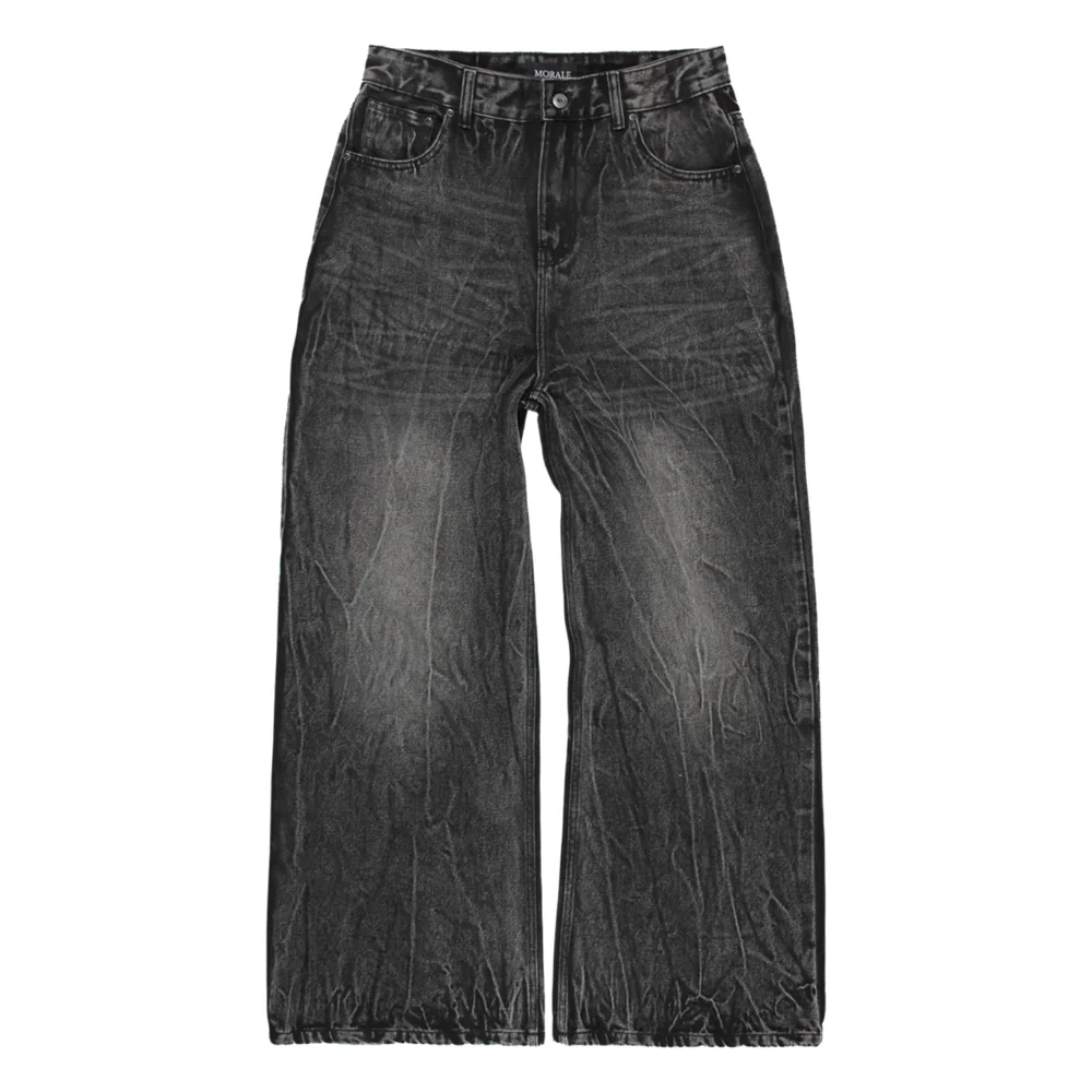 BLACK VEINS BAGGY JEANS V2 (PS)