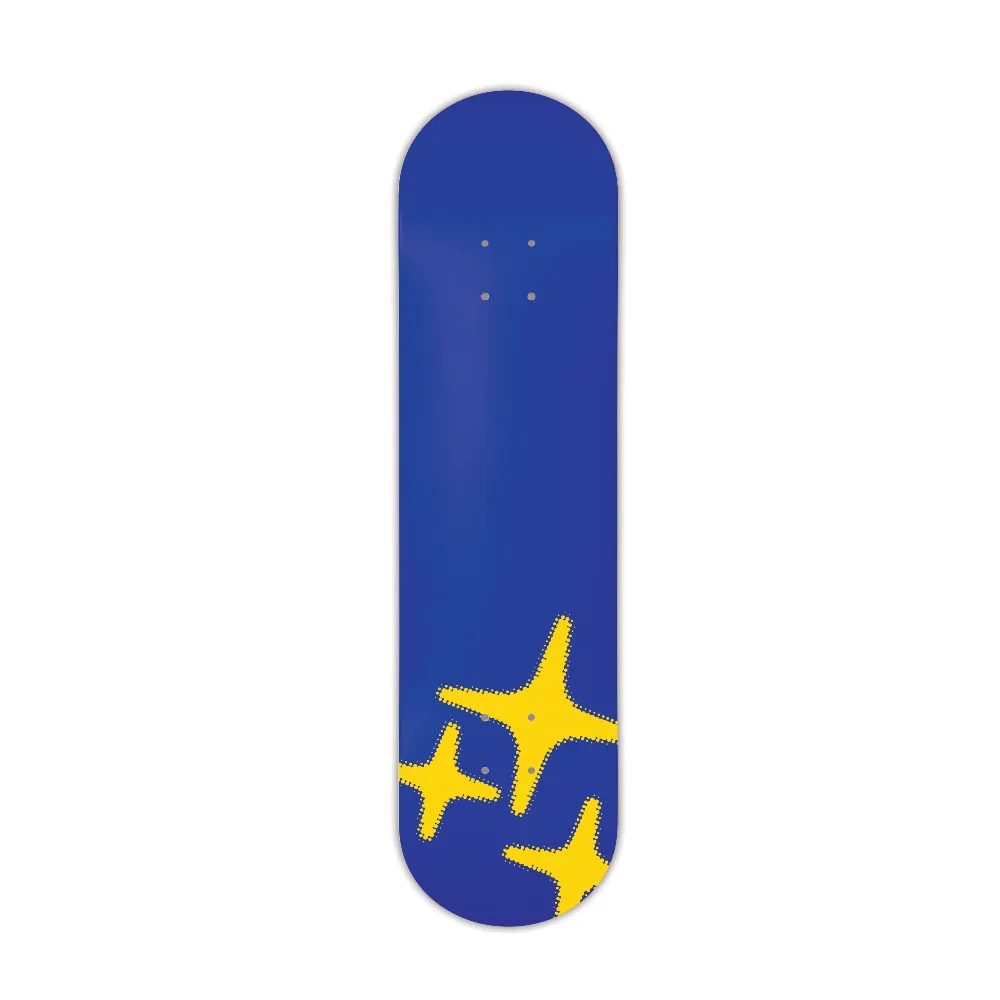 BLU HALFTONE STA SKATEBOARD (8.25")