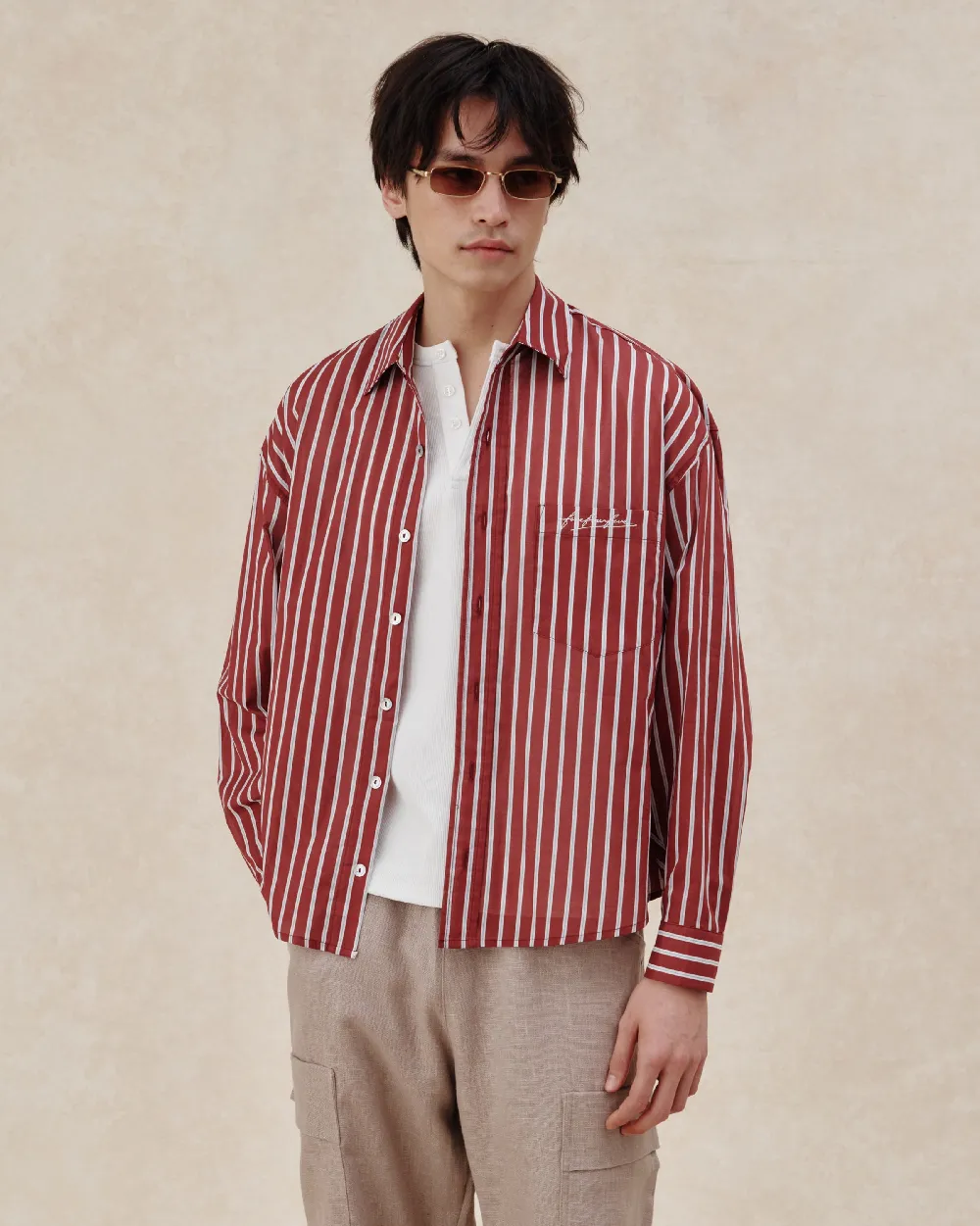 545 Ultralight Oversized Striped Shirt - 3
