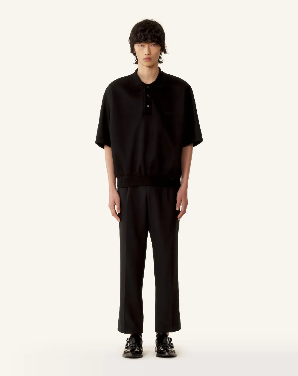 LOOSE-FIT DOUBLE-FACE JERSEY POLO SHIRT - 2