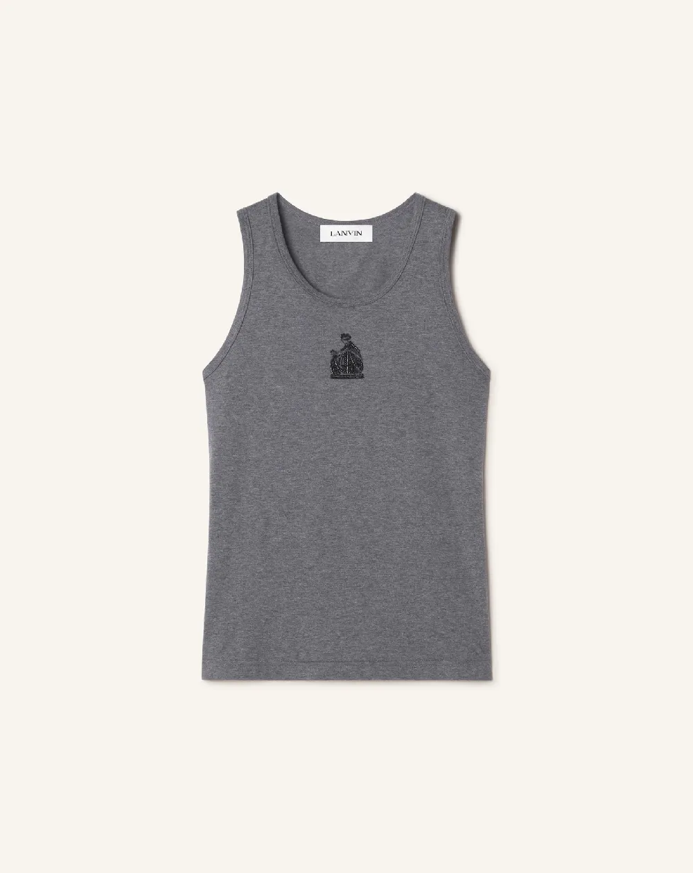 MOTHER AND DAUGHTER EMBROIDERED JERSEY TANK TOP