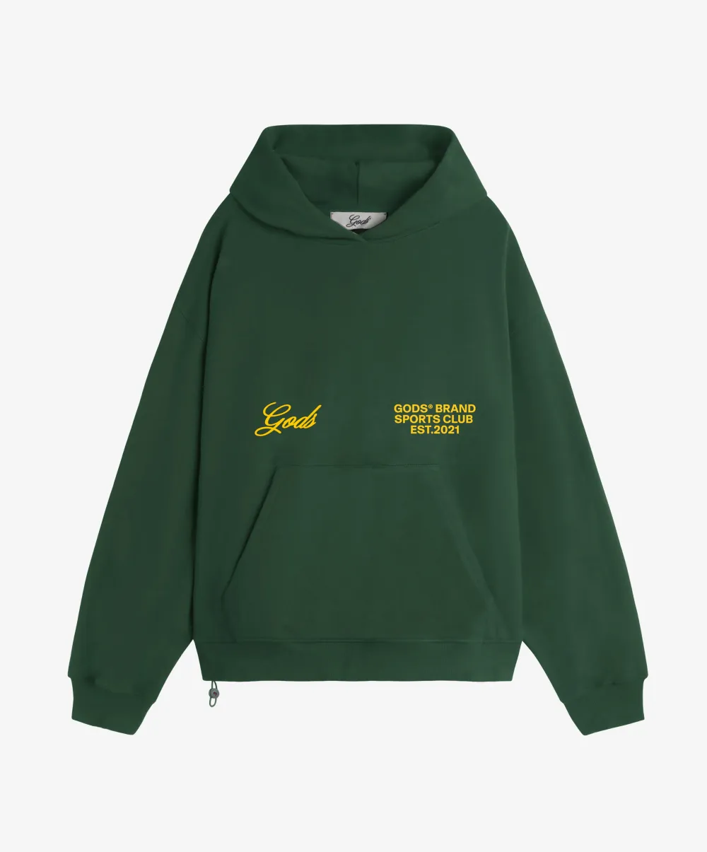 Gods® Brand Sports Club Hoodie Green