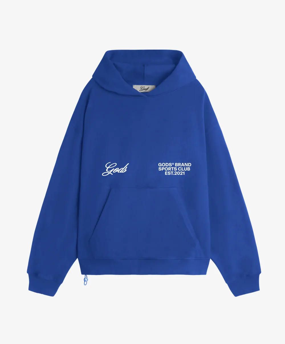 Gods® Brand Sports Club Hoodie Blue