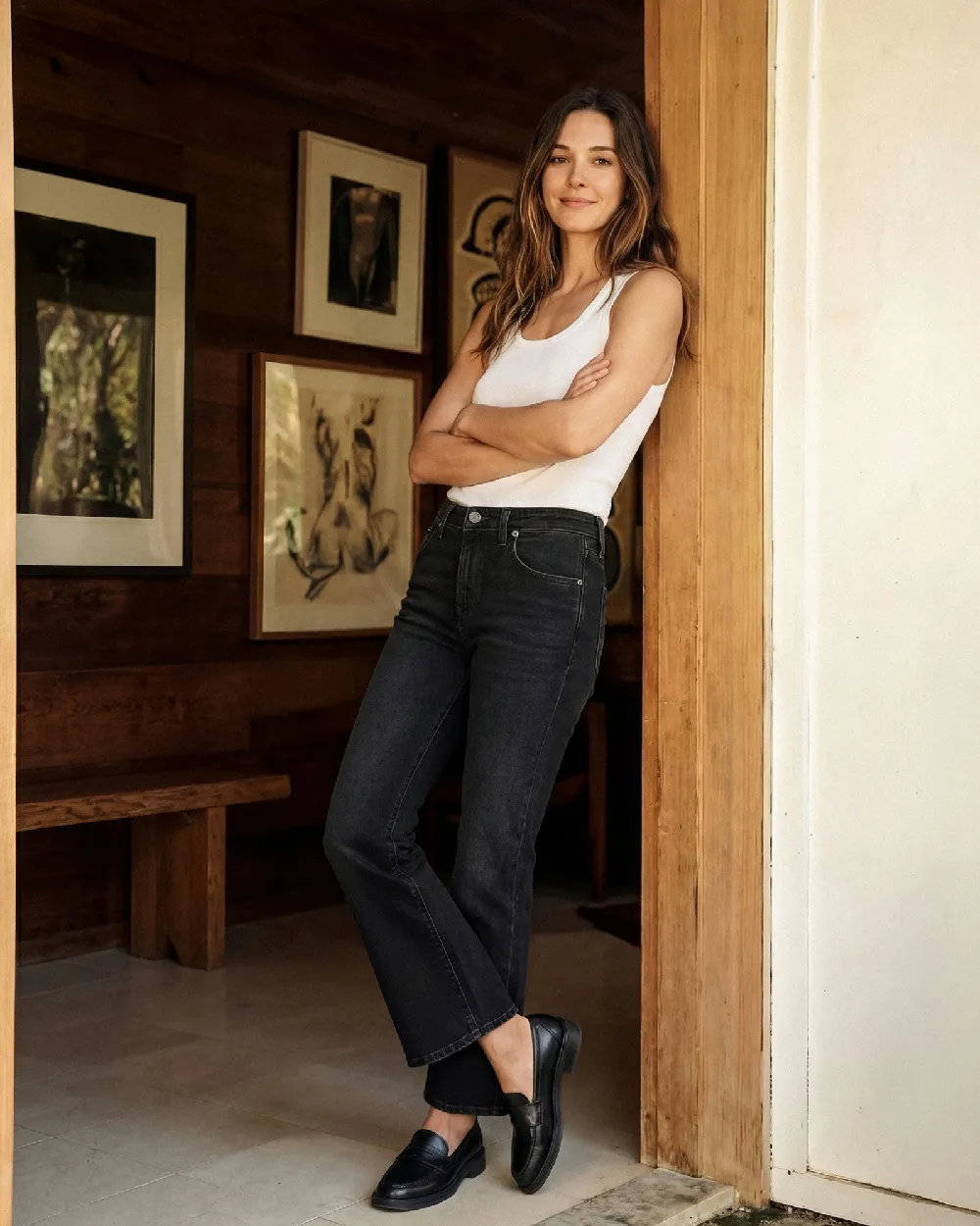 Lark Ankle Bootcut || Onyx