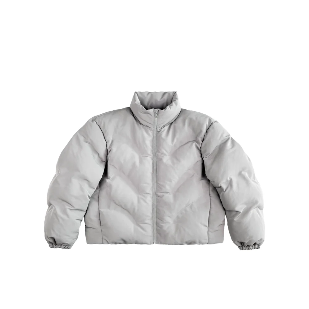 CROPPED PUFFER (GRAY)