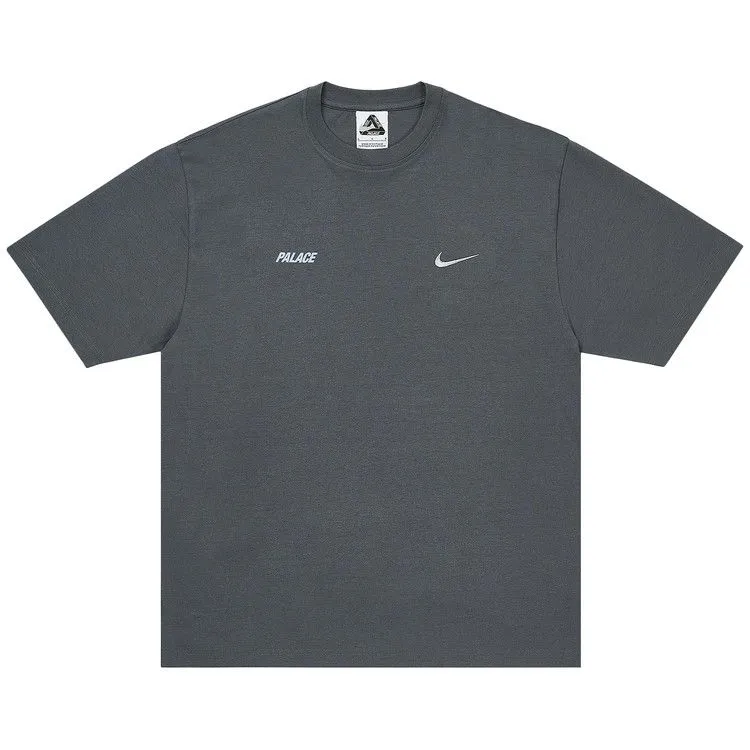 Palace x Nike Font Swoosh T-Shirt 'Charcoal'