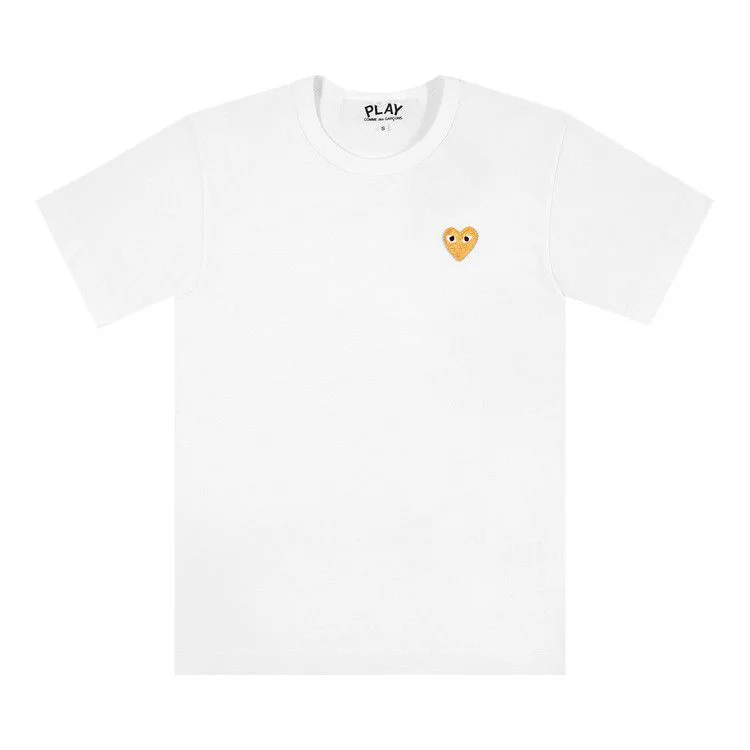Comme des Garçons Play T-Shirt With Gold Heart 'White'