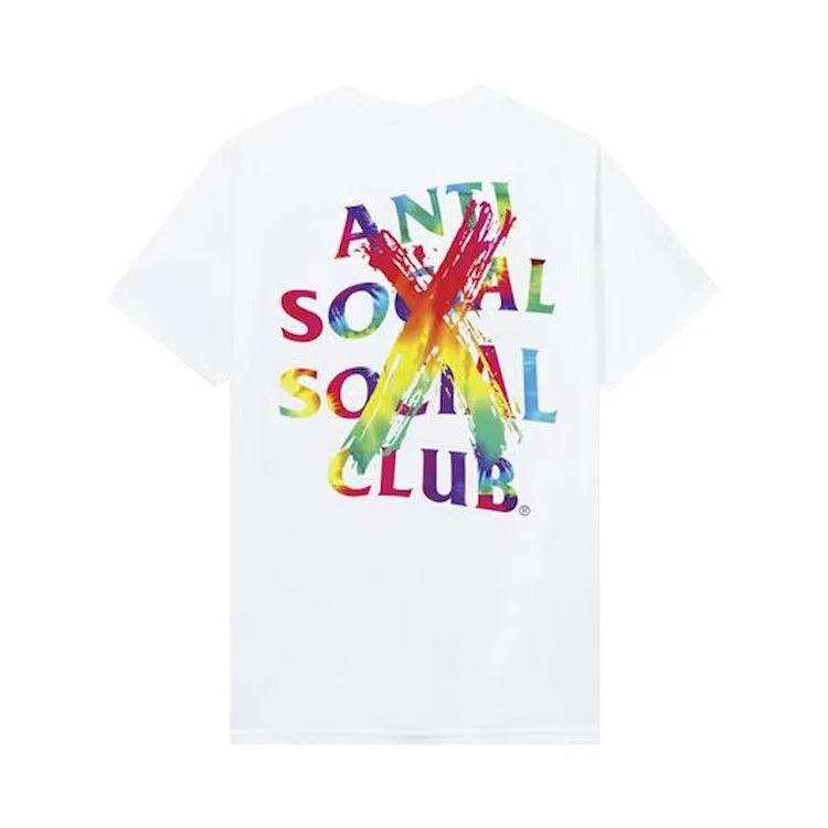 Anti Social Social Club Cancelled Rainbow Tee 'White' - 2