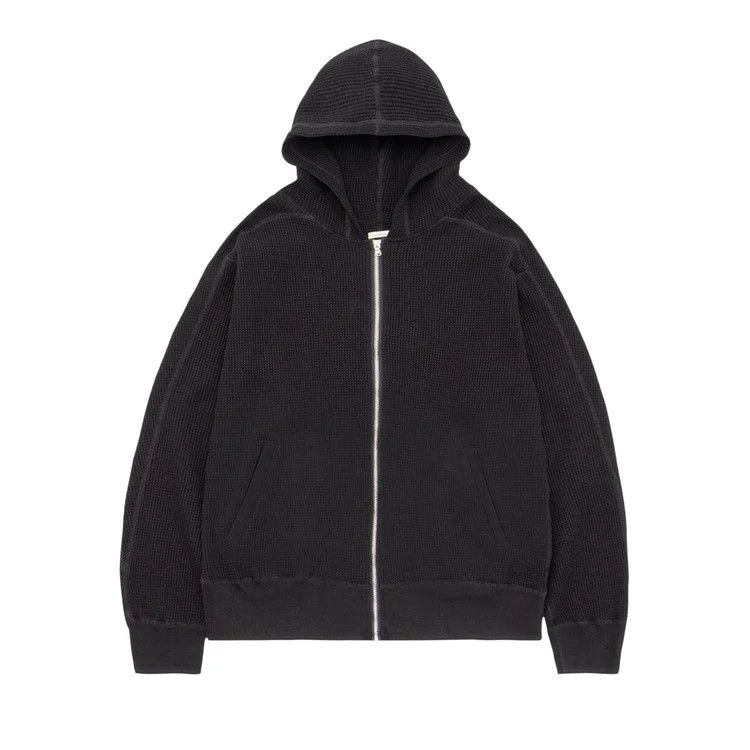 nanamica Zip-Up Thermal Hoodie 'Black'