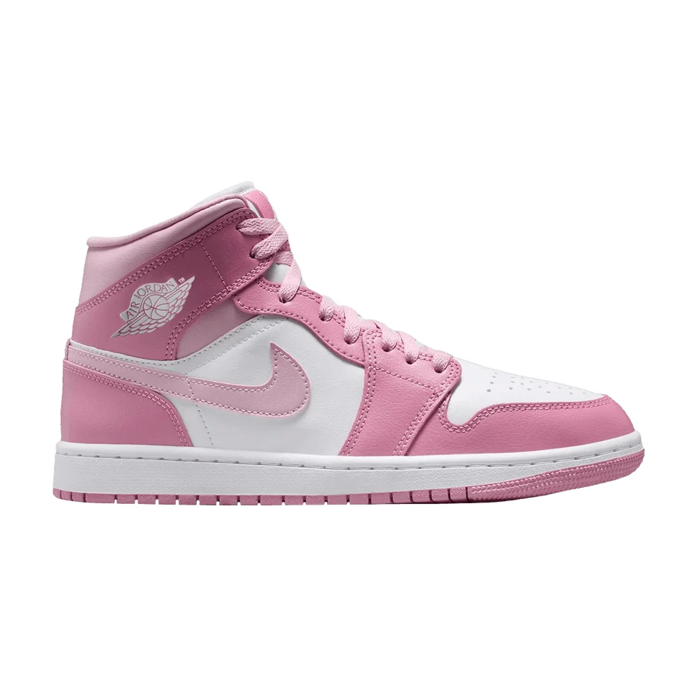 Air Jordan Wmns Jordan 1 Mid 'Elemental Pink Iced Carmine'