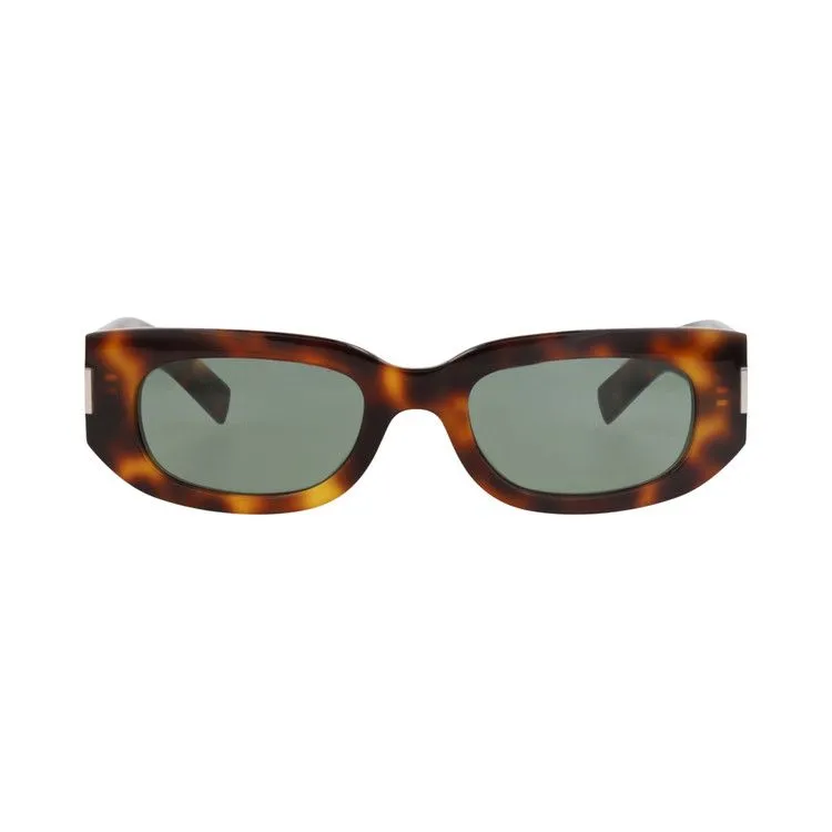 Saint Laurent Round-Frame Recycled Acetate Sunglasses 'Havana/Green'