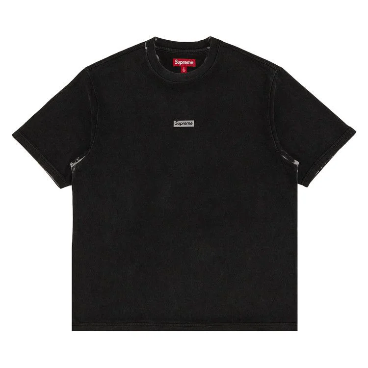 Supreme Overprint Small Box Short-Sleeve Top 'Black'